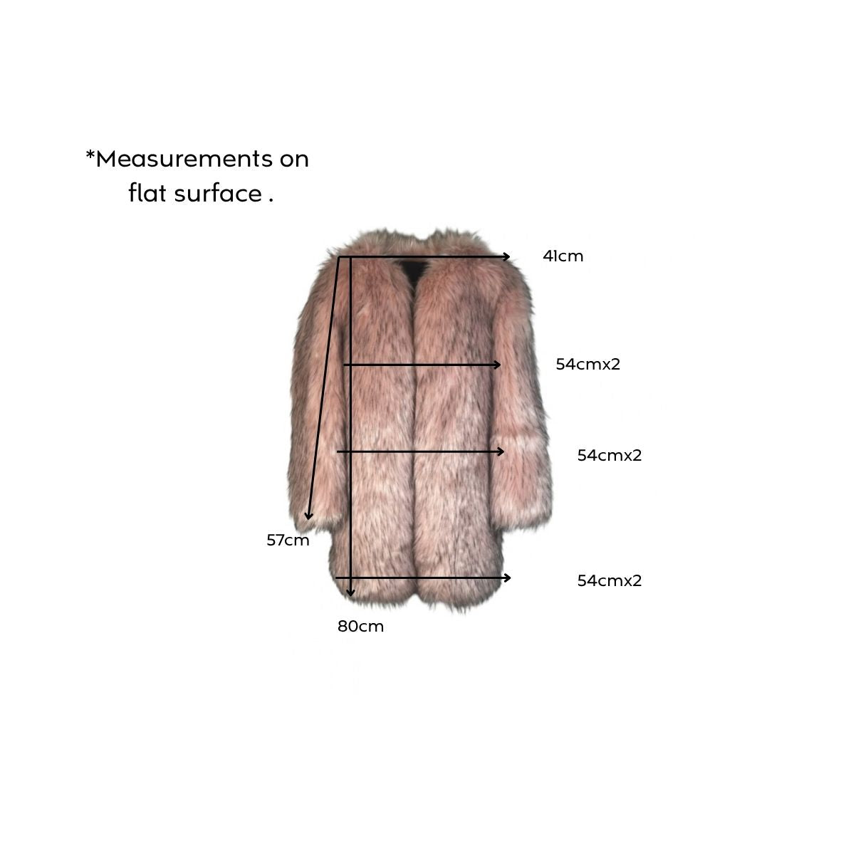Zara Faux Fur Coat Soft Pink Size S