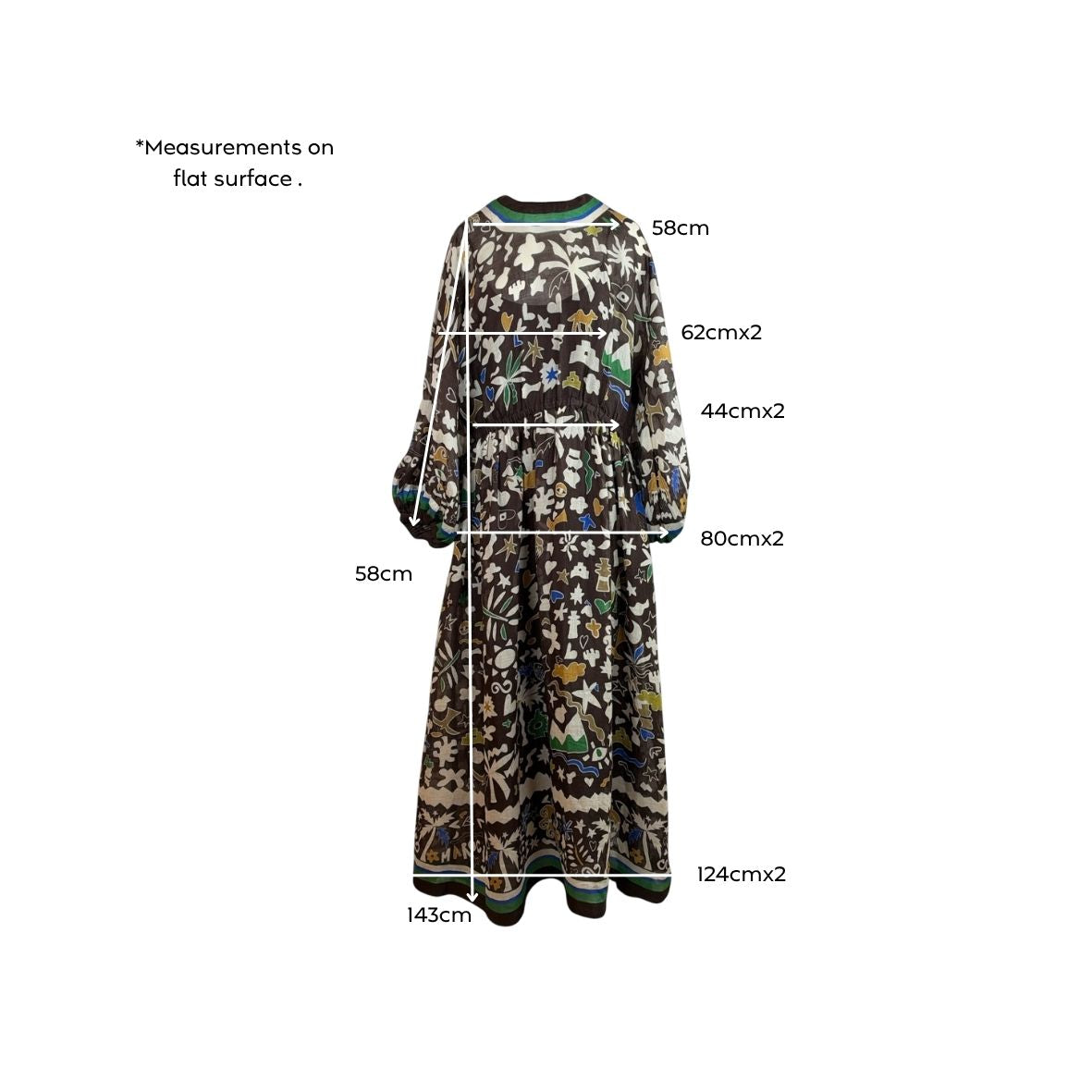 Alémais Maroc Midi Dress Size AU14