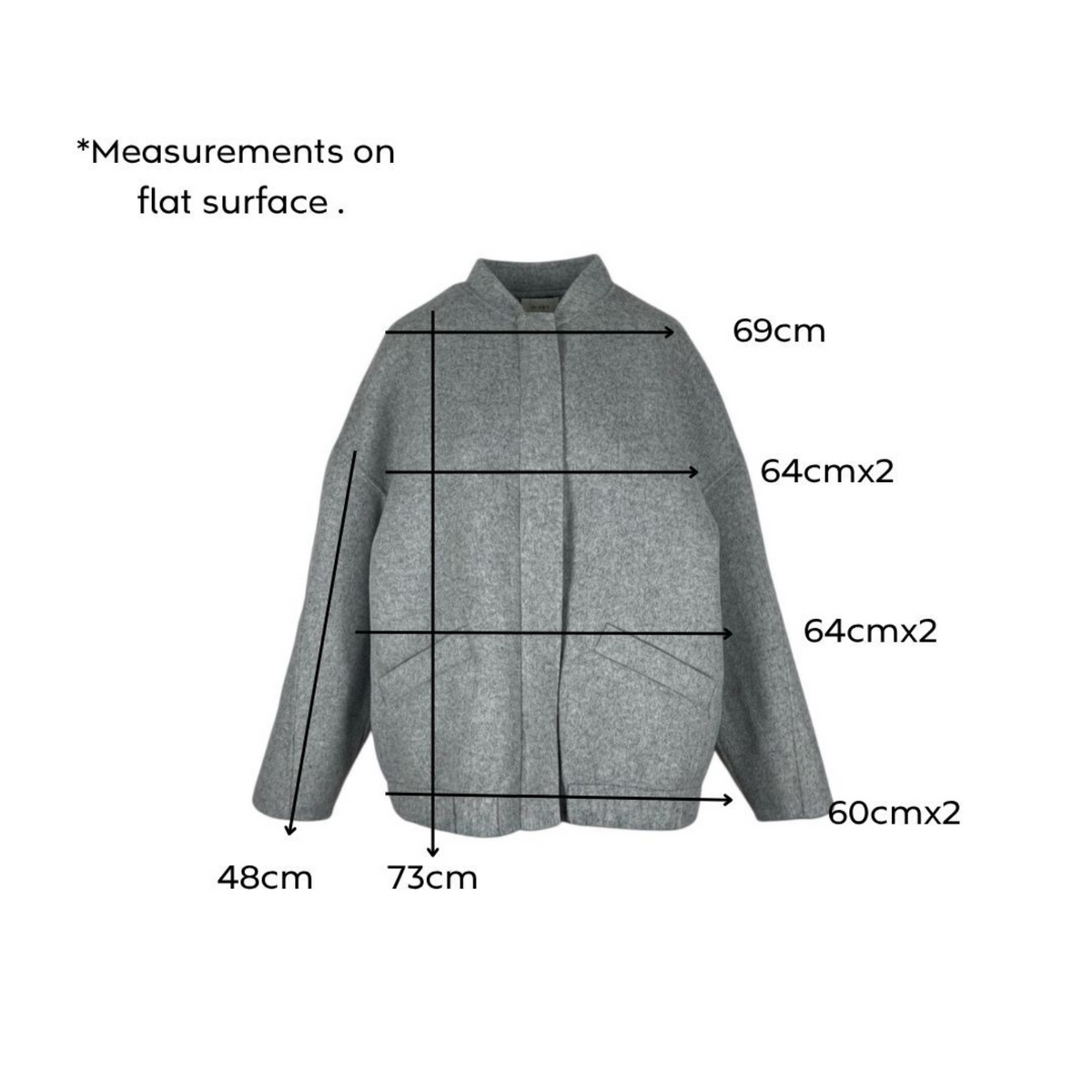 Dissh Bomba Jacket Grey Size AU14