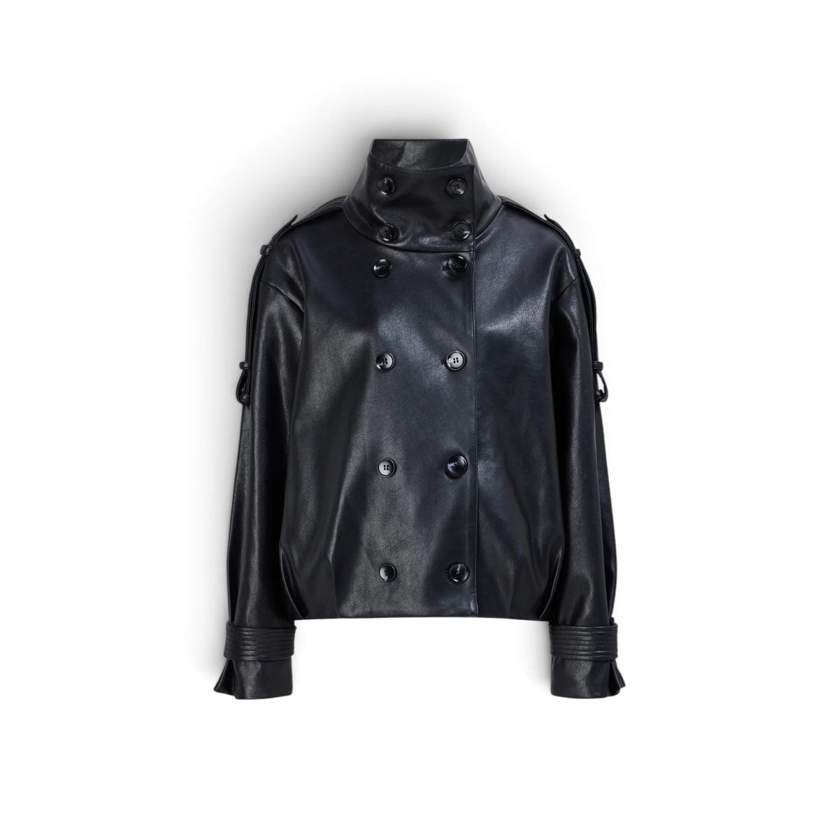 Aje Studio Noa Trench Jacket Black Size AU8