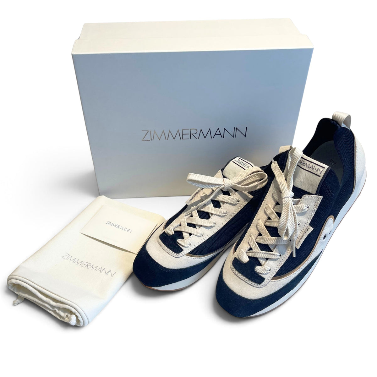 Zimmermann Low-Top Sneakers Black & Natural EU39