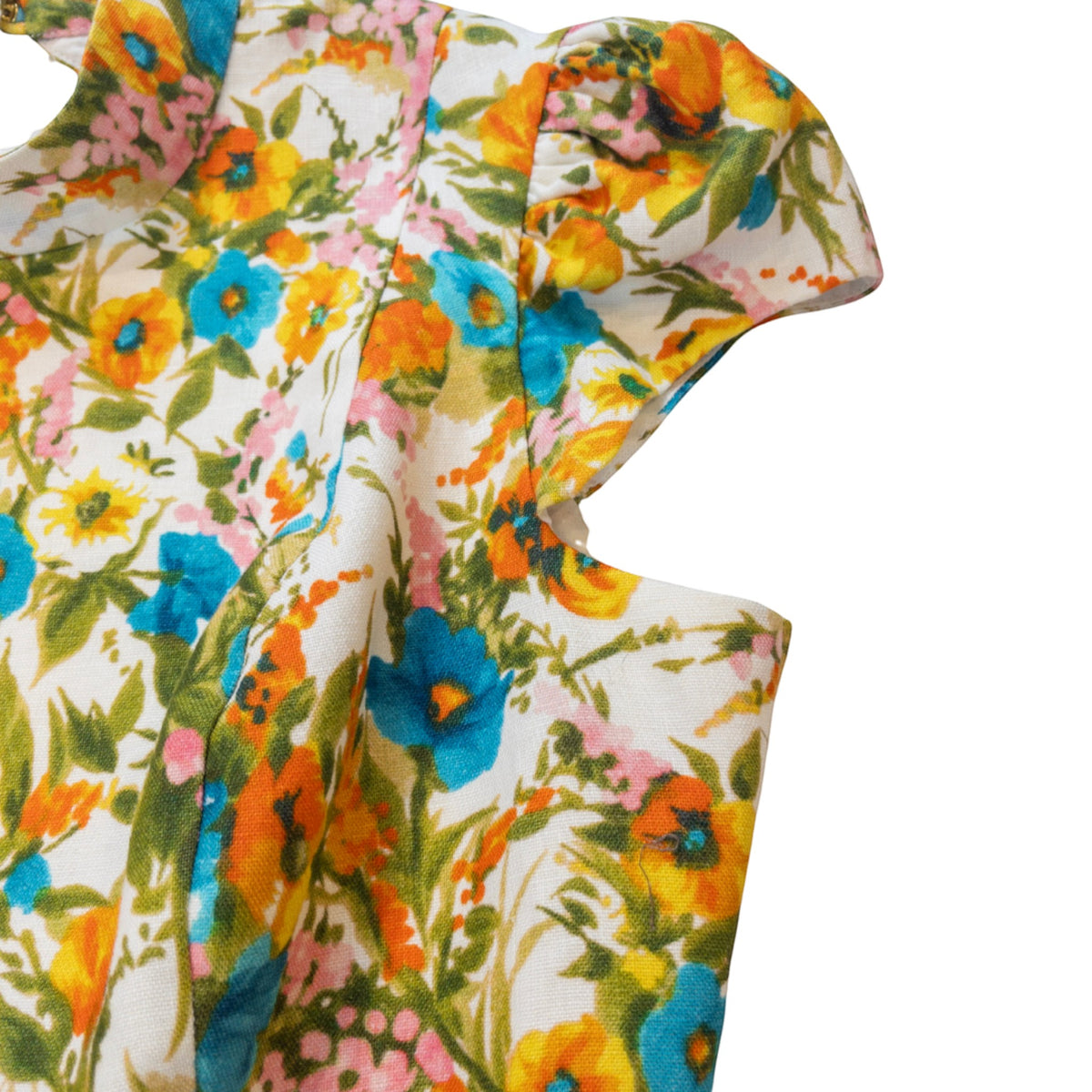 Zimmermann Estelle Floral Linen Co-ord Set Top Size 2  Trousers Size 0  Pre-Loved