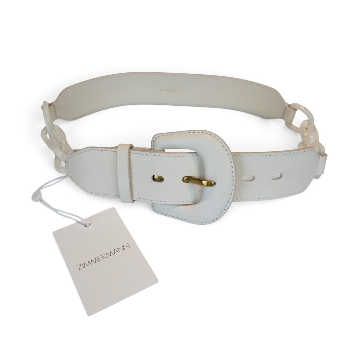 Zimmermann Split Chain Waist Leather Belt In