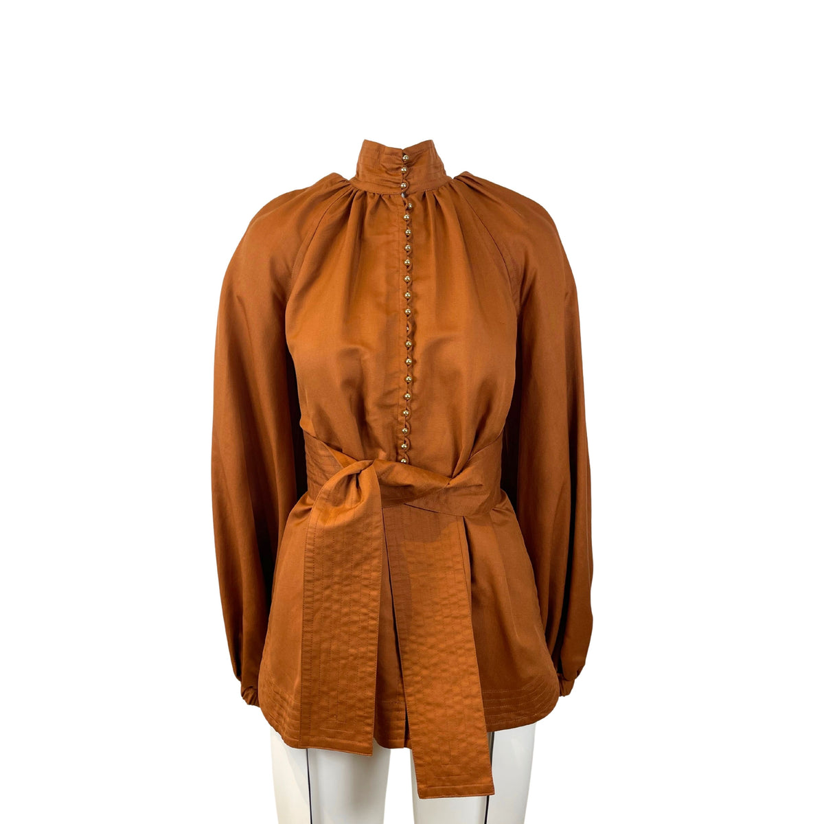 Zimmermann Ninety-Six Billow Shirt Tan Size 0