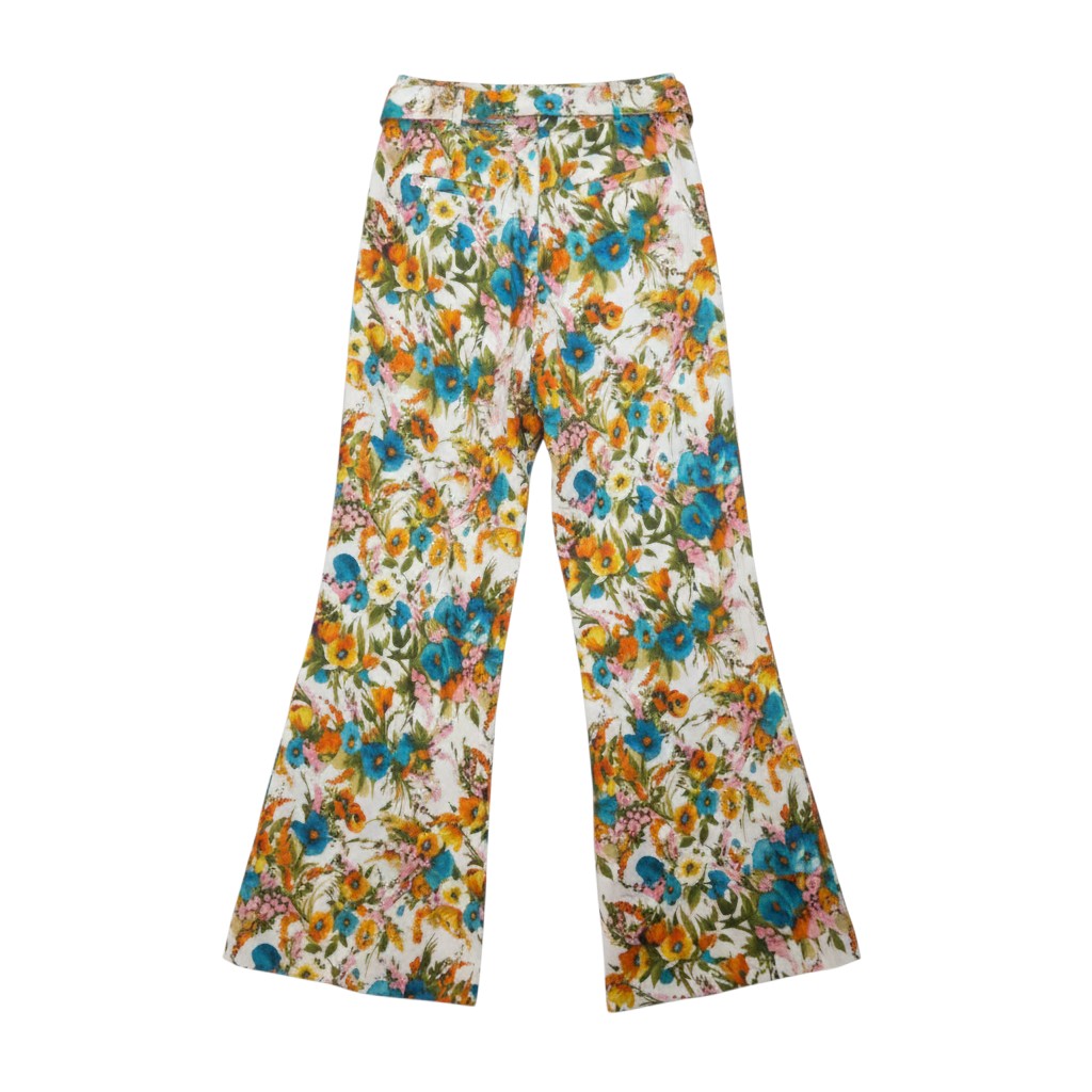 Zimmermann Estelle Floral Linen Co-ord Set Top Size 2  Trousers Size 0  Pre-Loved
