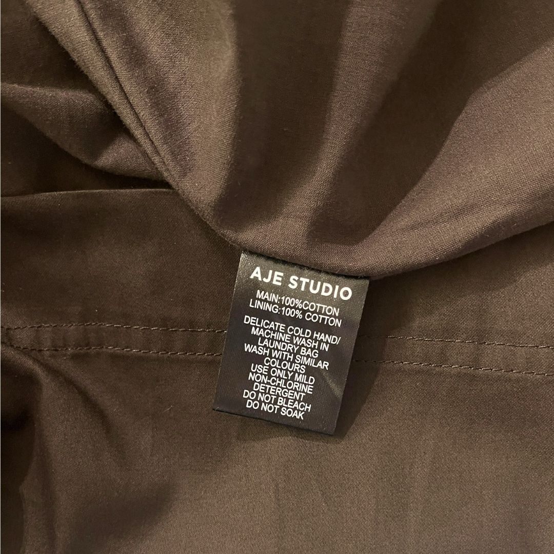 Aje Studio Laure Midi Dress Deep Chocolate Size AU8