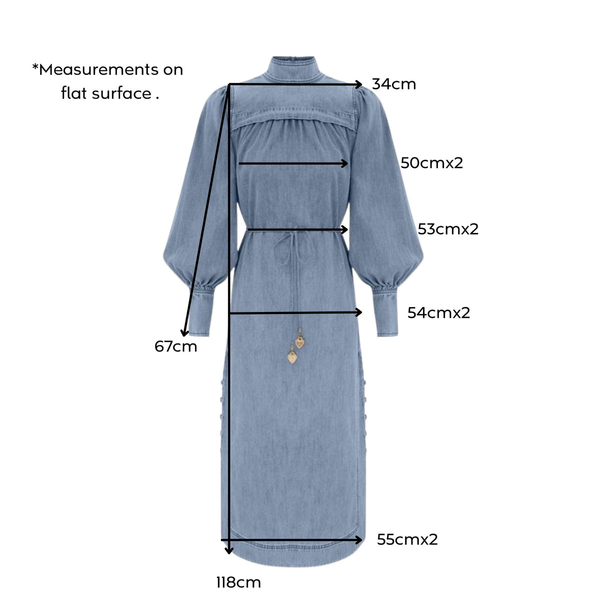 Zimmermann Crush Denim Midi Dress Blue Moon Size 1