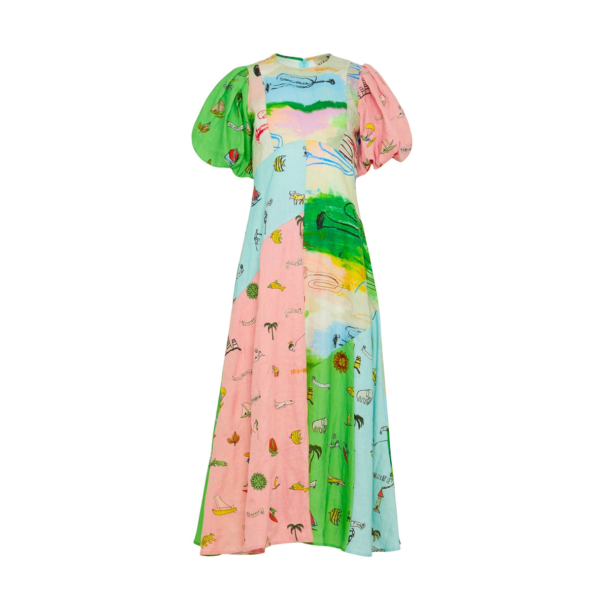 Alémais Jet Midi Dress Multi Size AU10