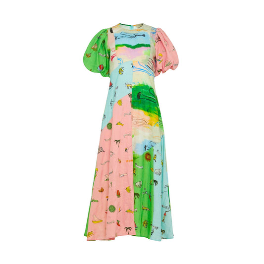 Alémais Jet Midi Dress Multi Size AU10