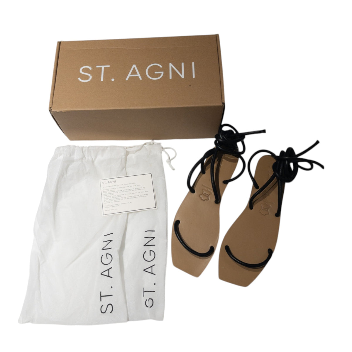 St. Agni Asami Sandals Black Size EU 38