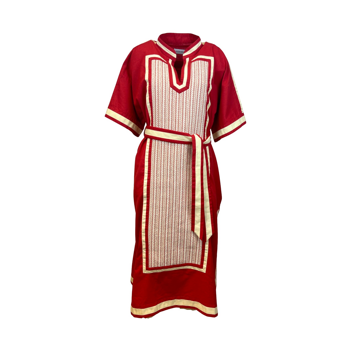 Antipodean Bonita Kaftan Tunic Red Dress Size AU6