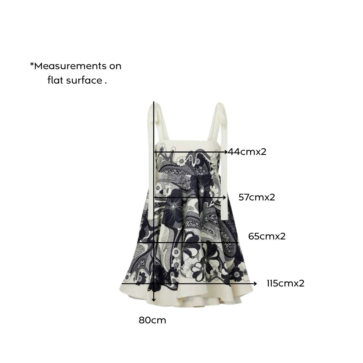 Alémais Mickey Linen Tie Strap Mini Sundress Ivory Navy Size AU14