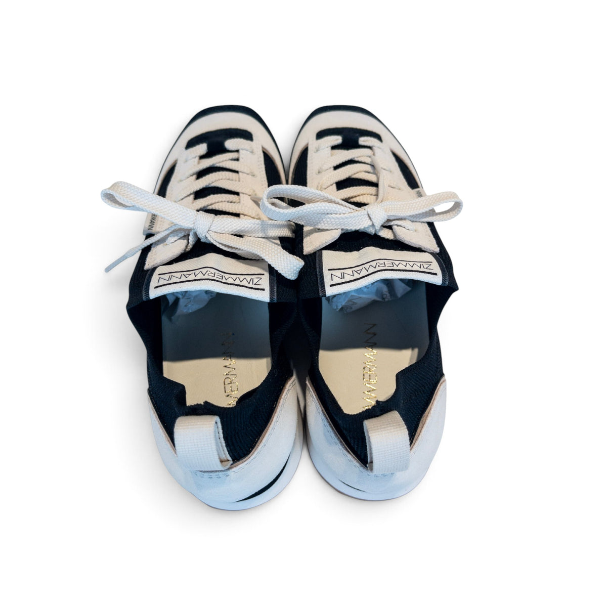 Zimmermann Low-Top Sneakers Black & Natural EU39