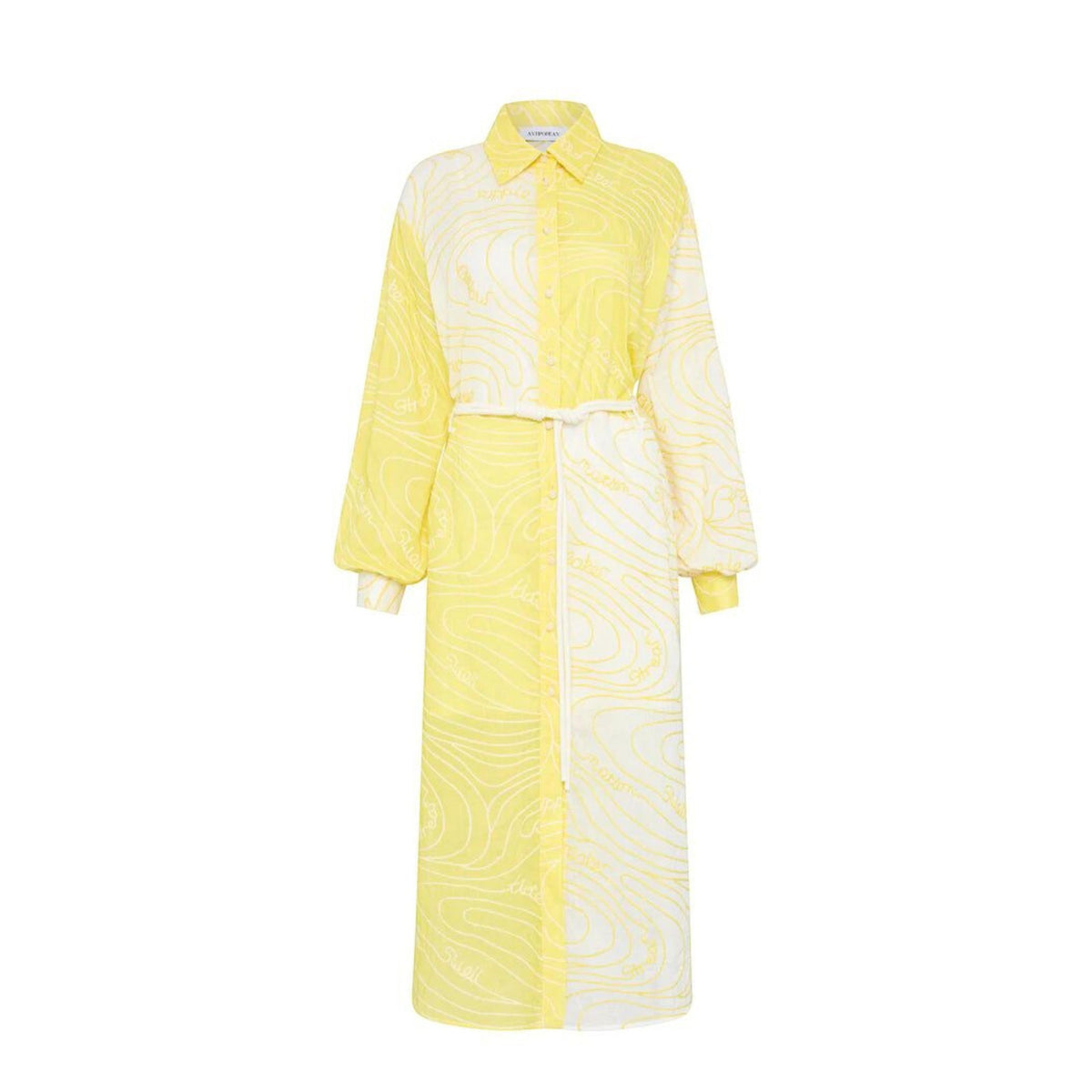 Antipodean Surge Belted Shirt Dress Zest Size AU14