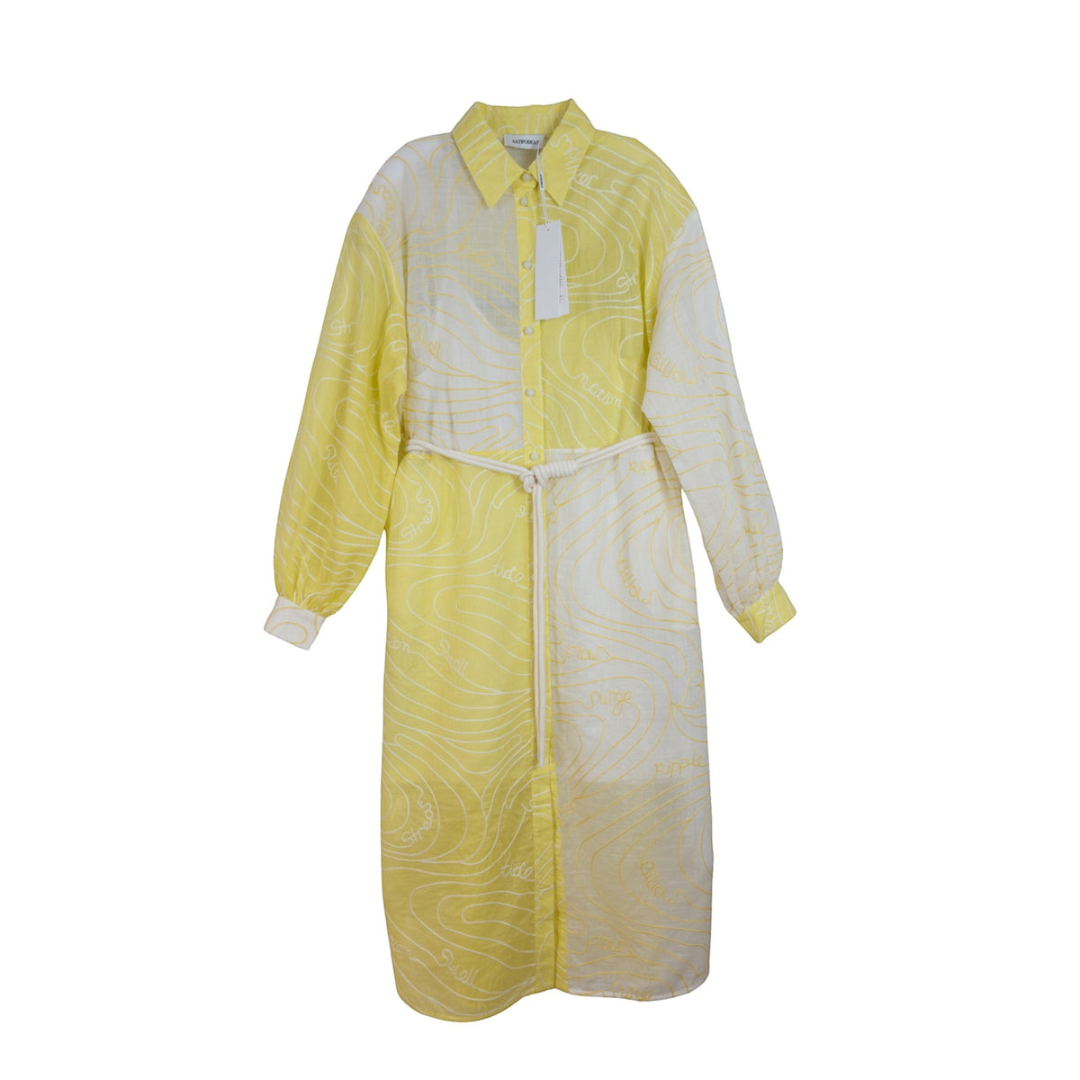 Antipodean Surge Belted Shirt Dress Zest Size AU14
