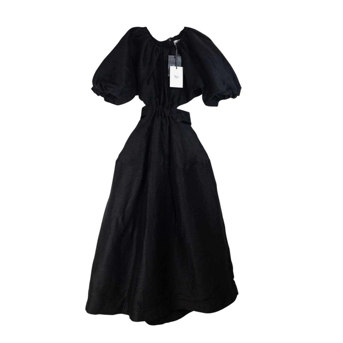 Aje Mimosa Cut-Out Midi Dress Black Size AU6