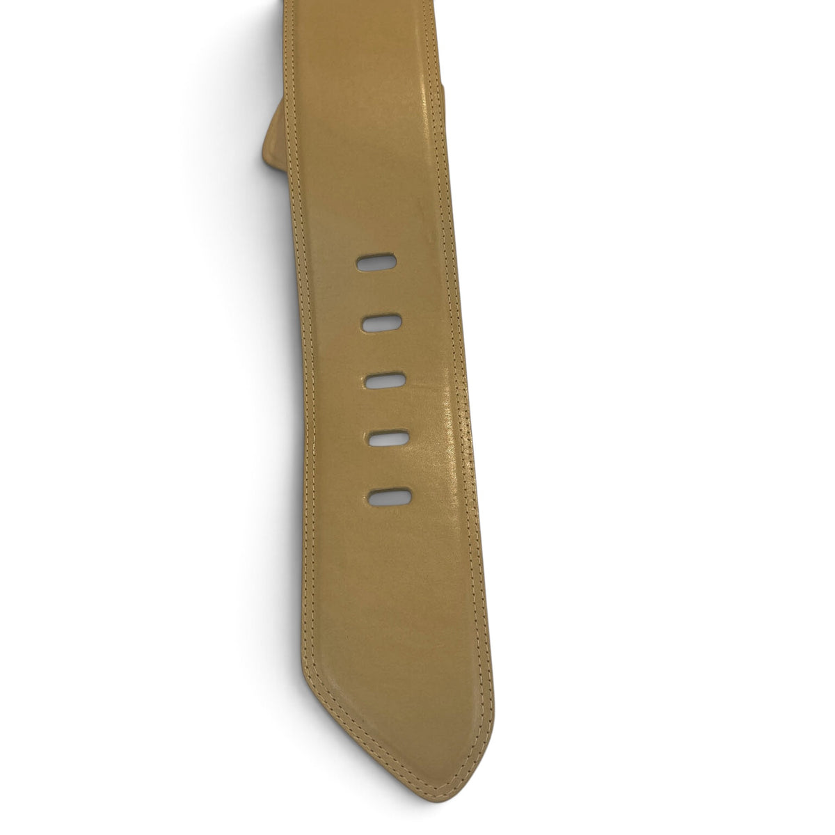 Zimmermann High Waist Leather Belt Sand S