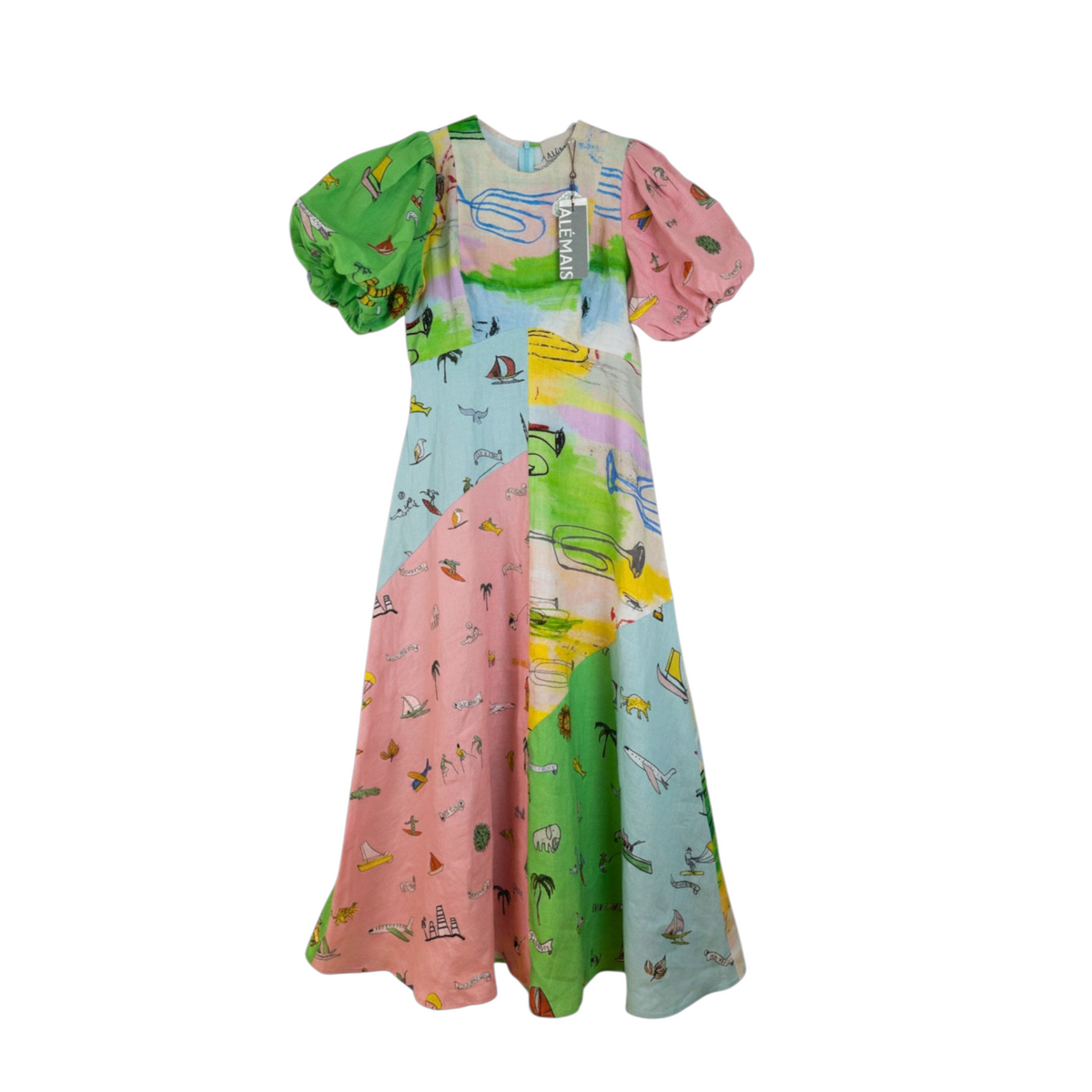 Alémais Jet Midi Dress Multi Size AU10