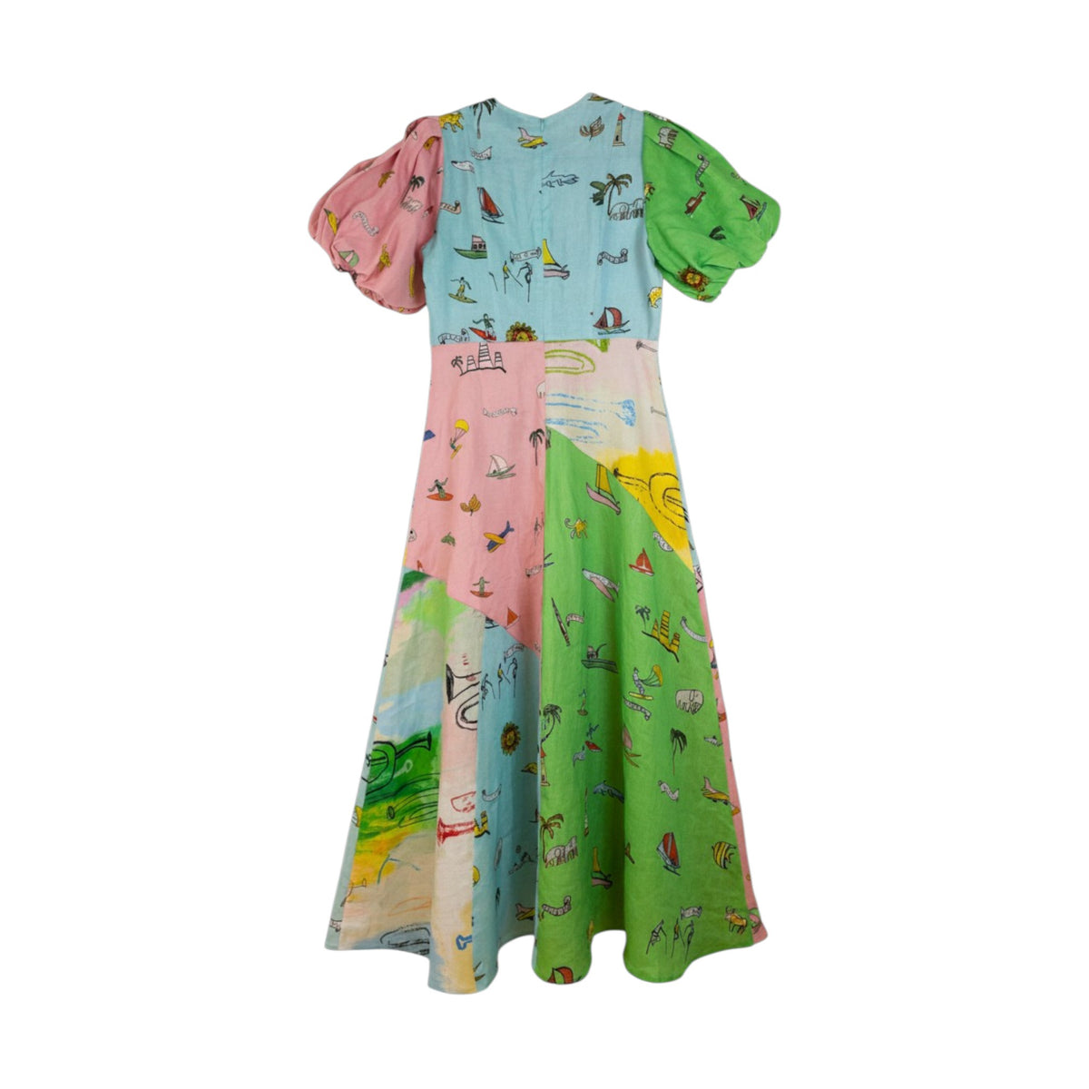 Alémais Jet Midi Dress Multi Size AU10