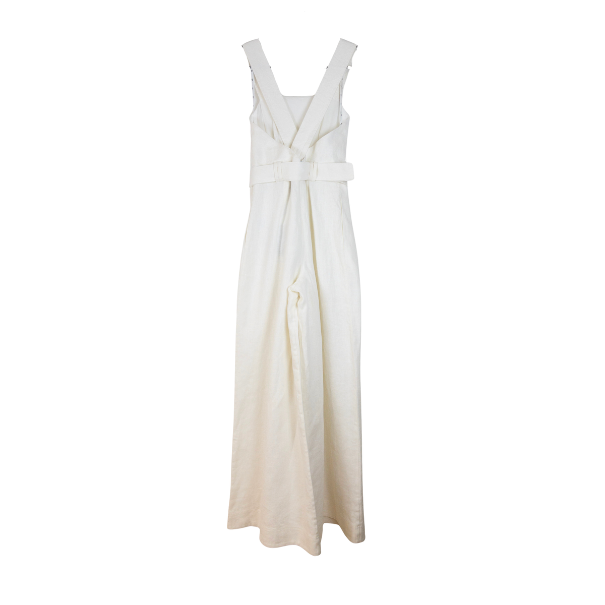 Aje Vista Cross Jumpsuit Ivory Size AU4