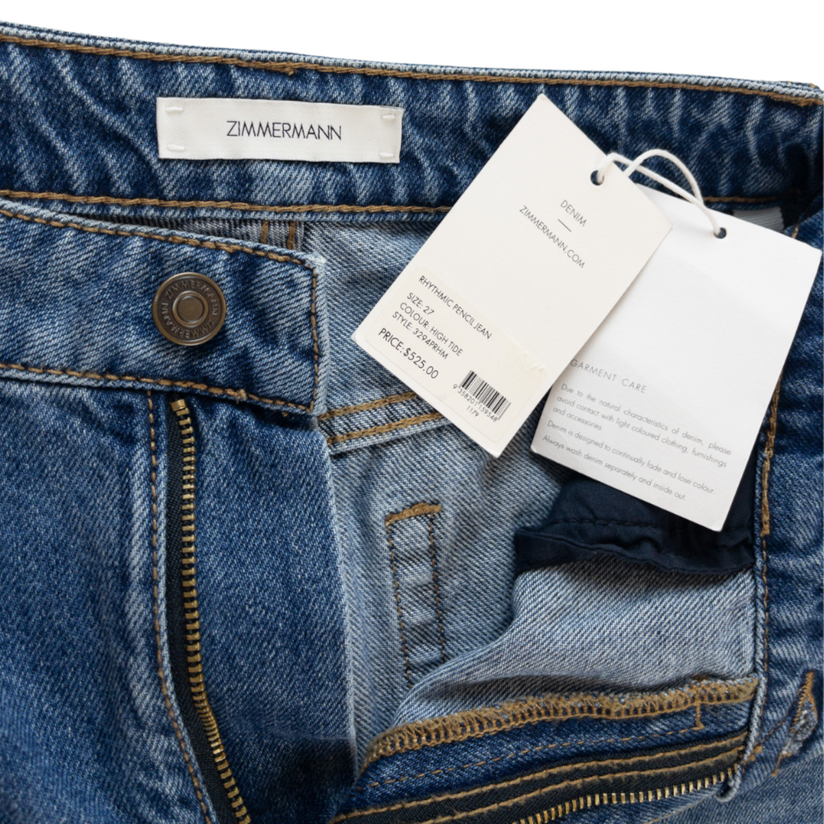 Zimmermann Rhythmic Pencil Jeans Size 27