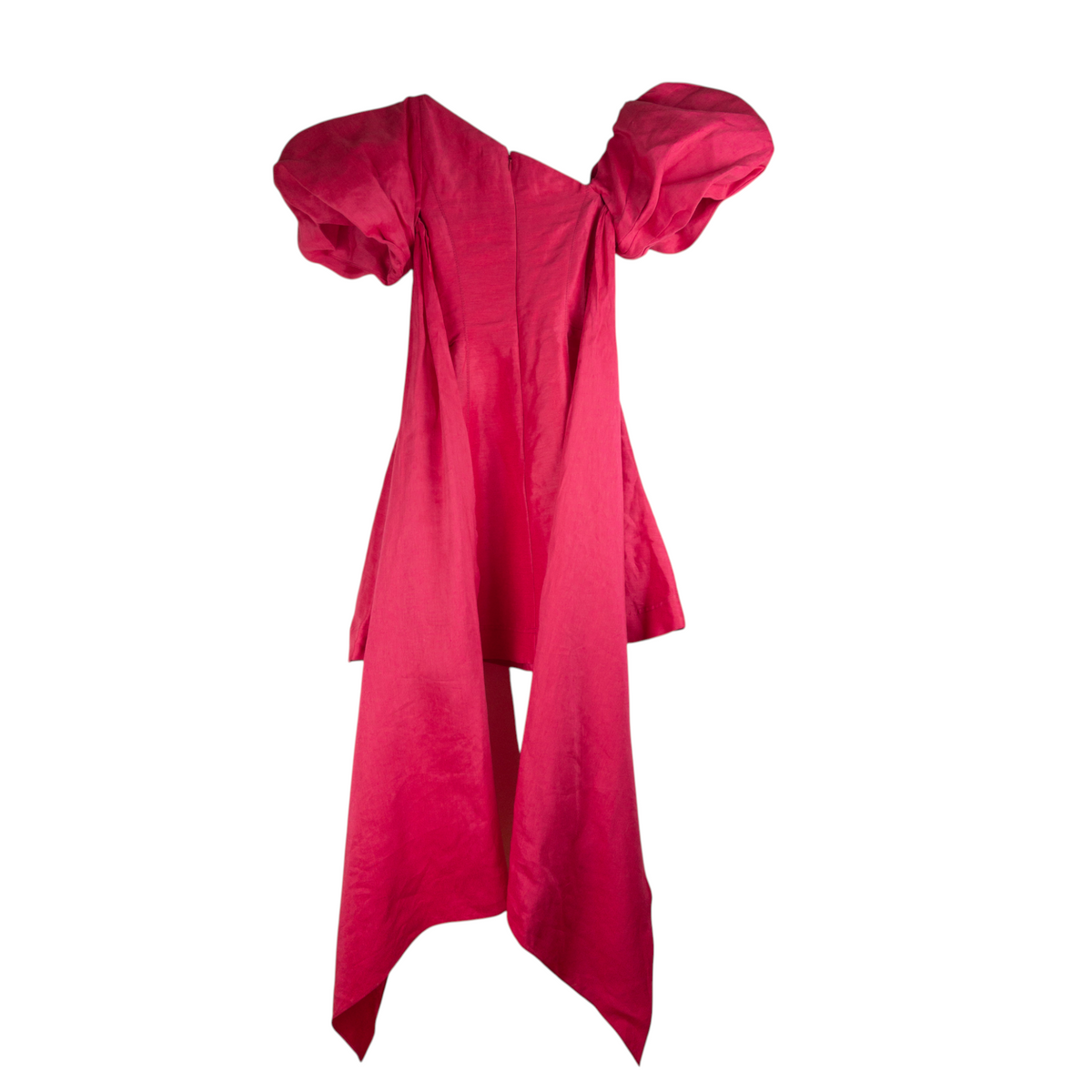 Aje Arista Tulip Sleeve Mini Dress Bougainvillea Red Pink Size AU6