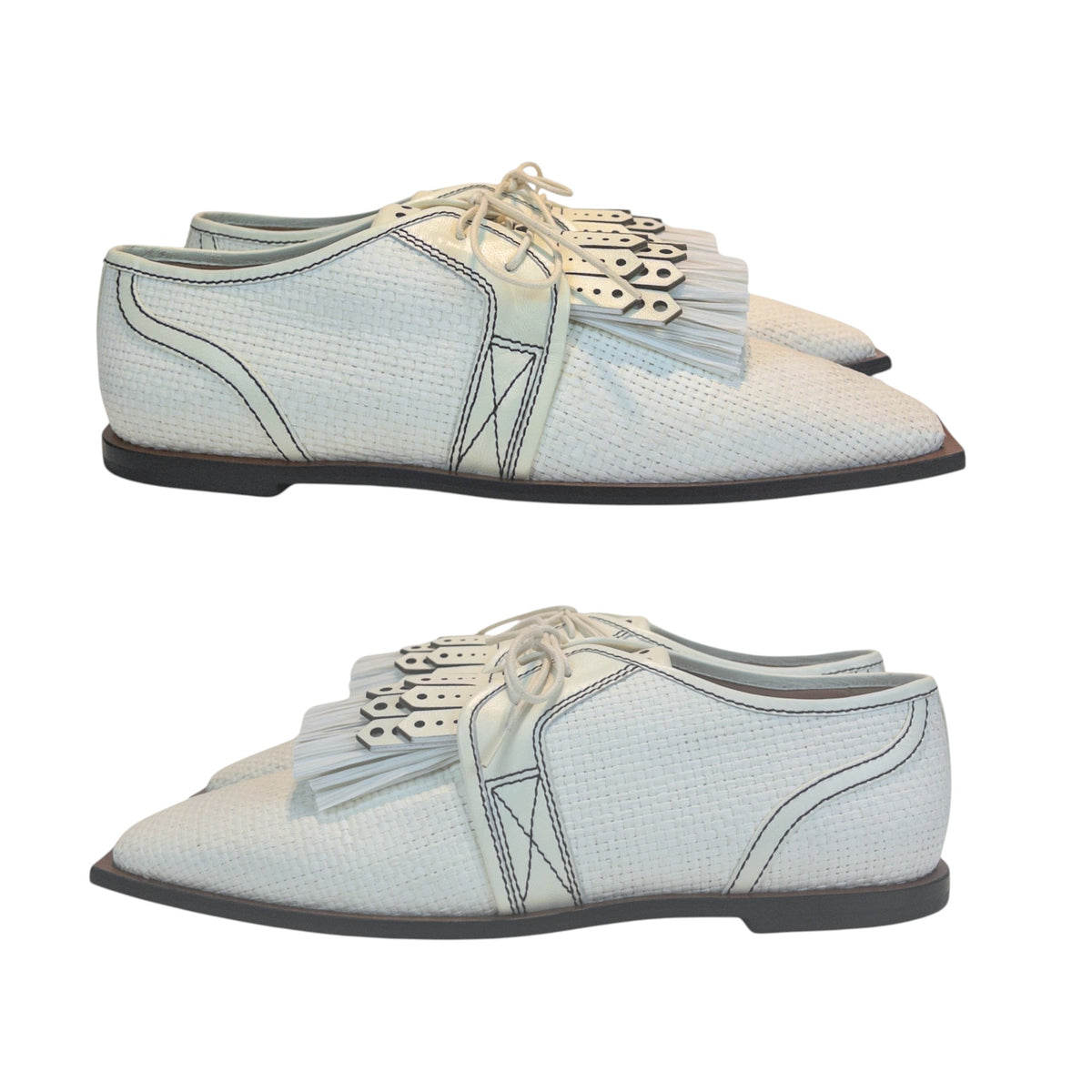 Zimmermann Lace Up Golf Shoes White Size EU38