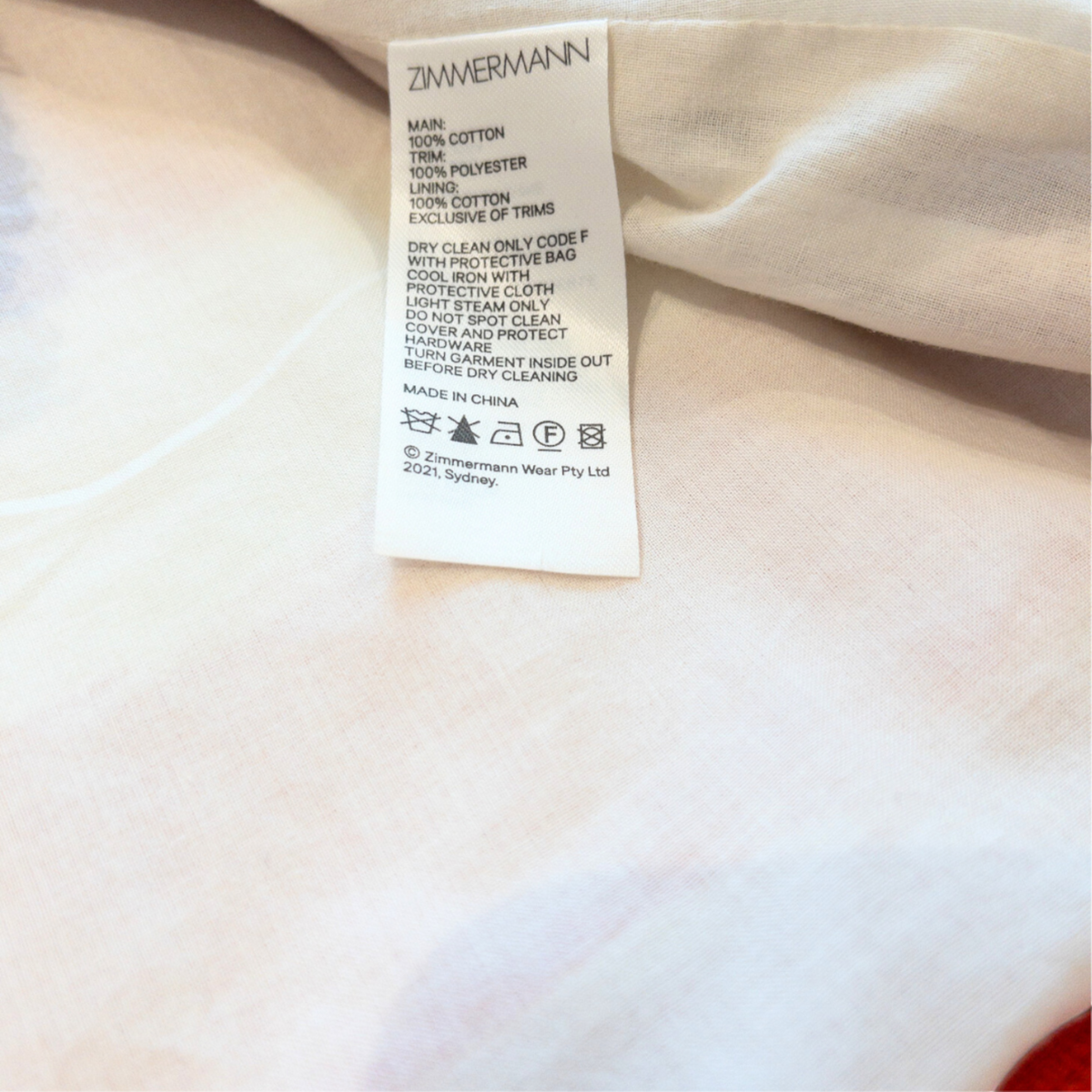 Zimmermann Postcard Boat Neck Mini Dress Red White Stripe Size 0