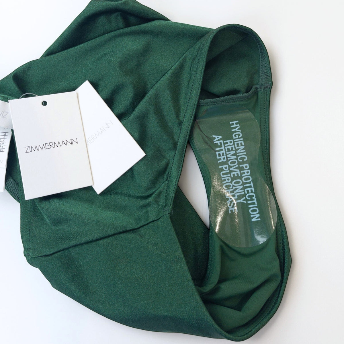Zimmermann Wylie Plunge Wire Bikini Emerald Size 0