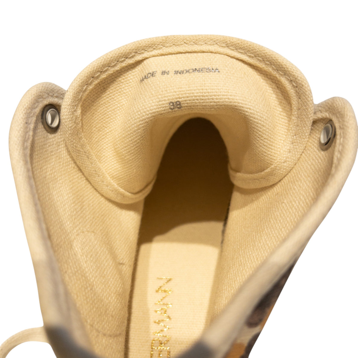 Zimmermann High-Top Sneakers Caramel Leopard Print Size EU 38