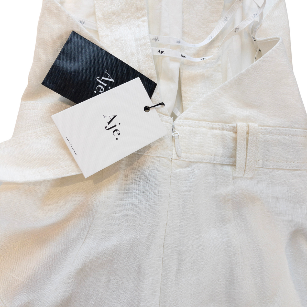 Aje Vista Cross Jumpsuit Ivory Size AU4