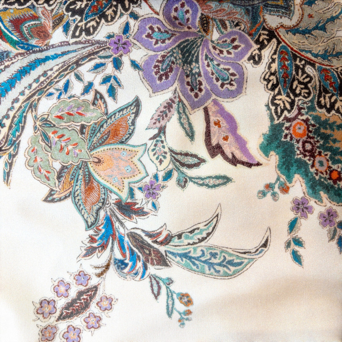 Zimmermann Rhiannon Wide Shoulder Bikini Set Cream Multi Paisley Size 0