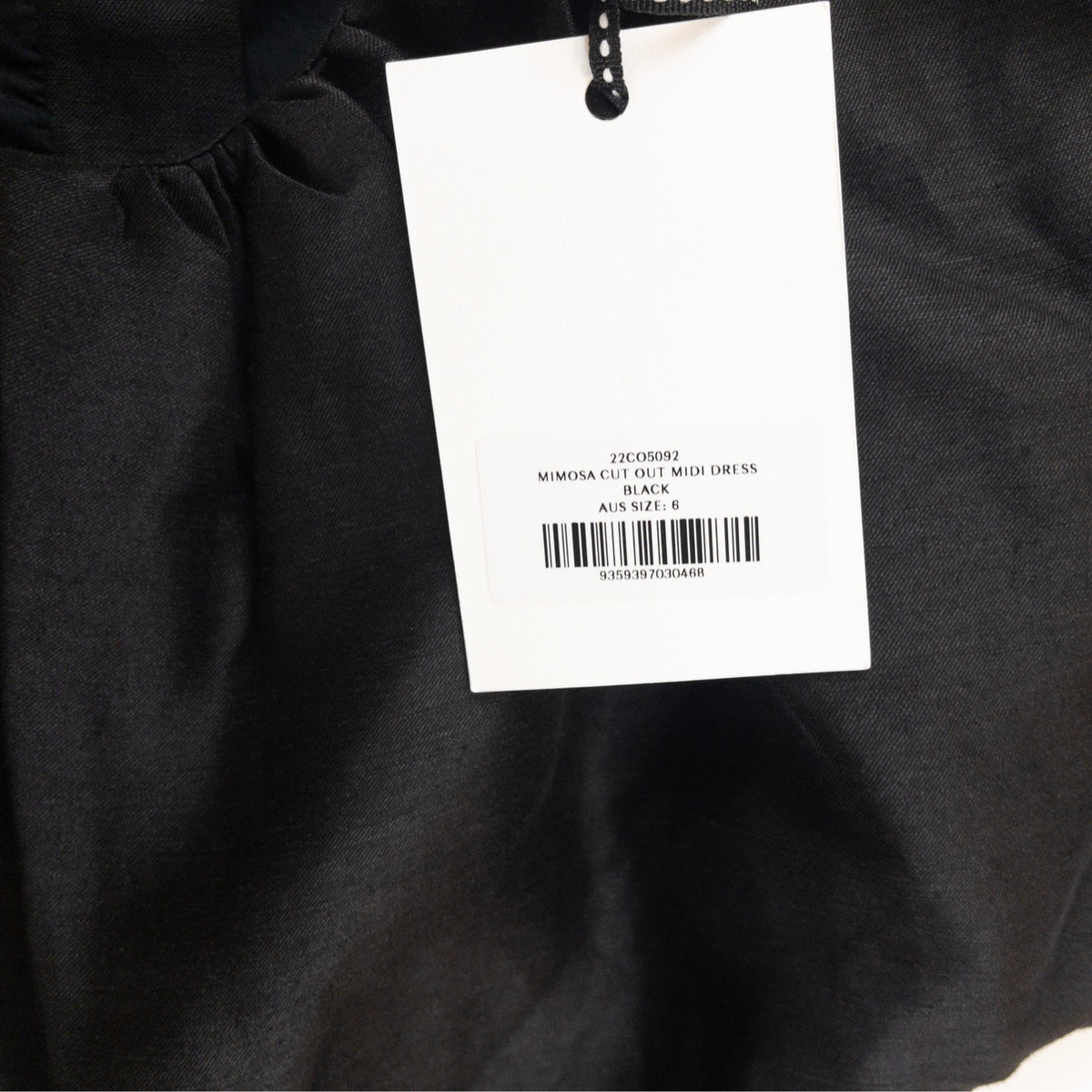 Aje Mimosa Cut-Out Midi Dress Black Size AU6