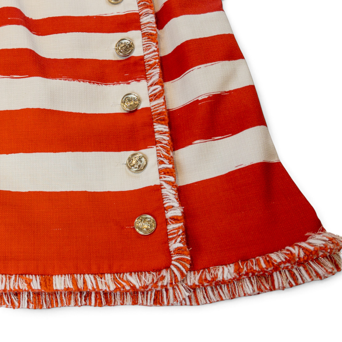 Zimmermann Postcard Boat Neck Mini Dress Red White Stripe Size 0