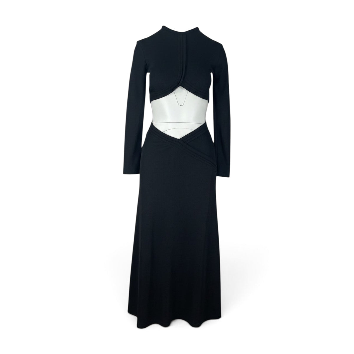 Christopher Esber Cut-Out Maxi Dress Black Size XS-S Sample