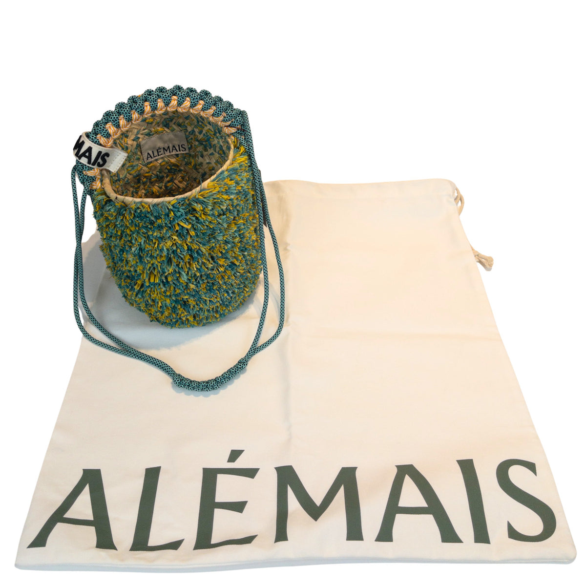 Alémais Emilio Bucket Bag Blue And
