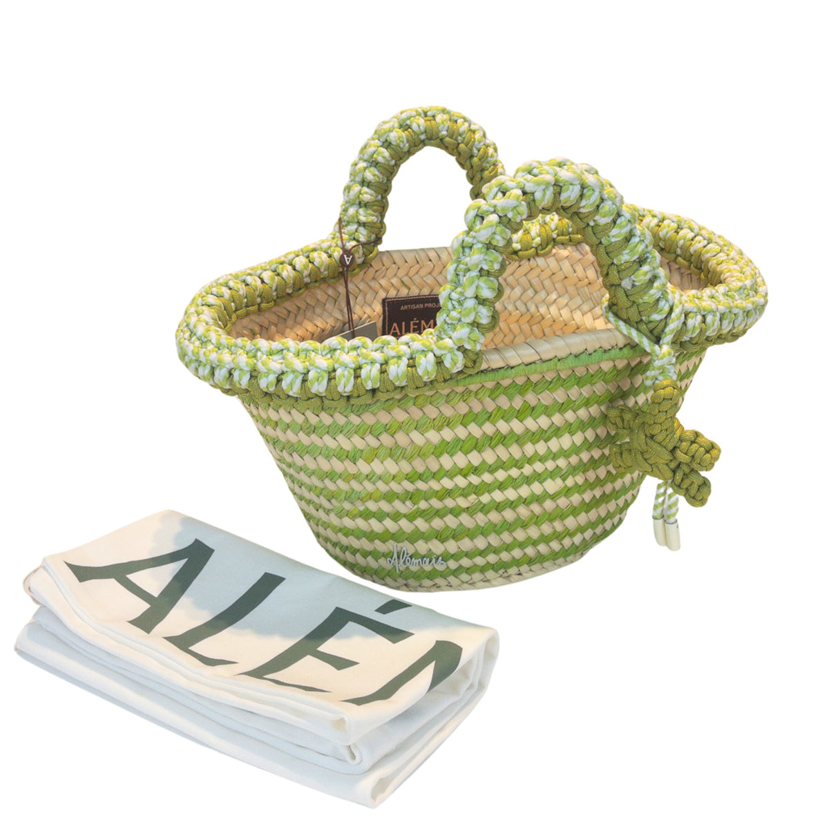 Alémais Dee Dee Small Raffia Tote Bag