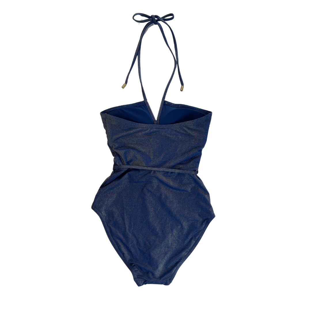 Zimmermann Wylie Metallic Halterh One Piece Swimsuit