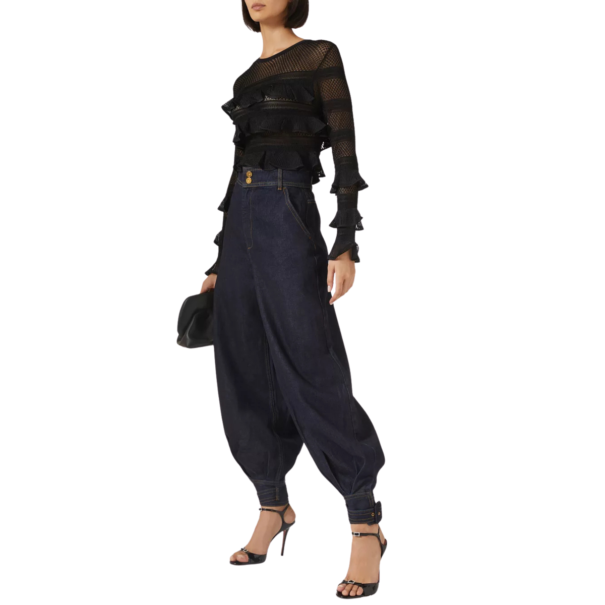 Zimmermann Hypnotic Lace Frill Top