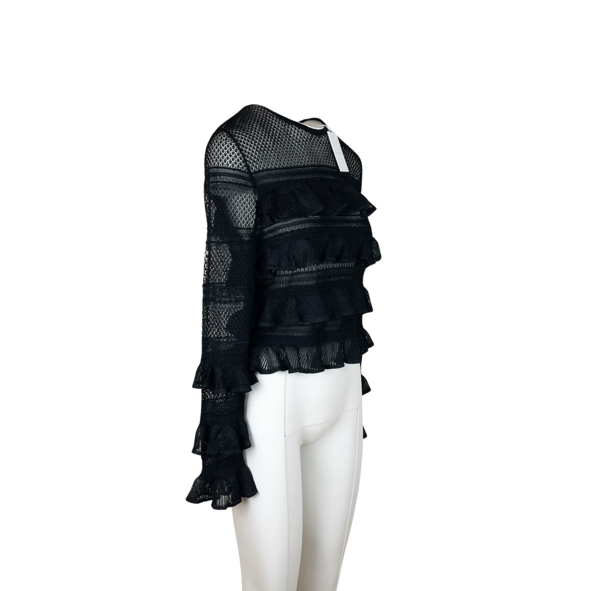 Zimmermann Hypnotic Lace Frill Top