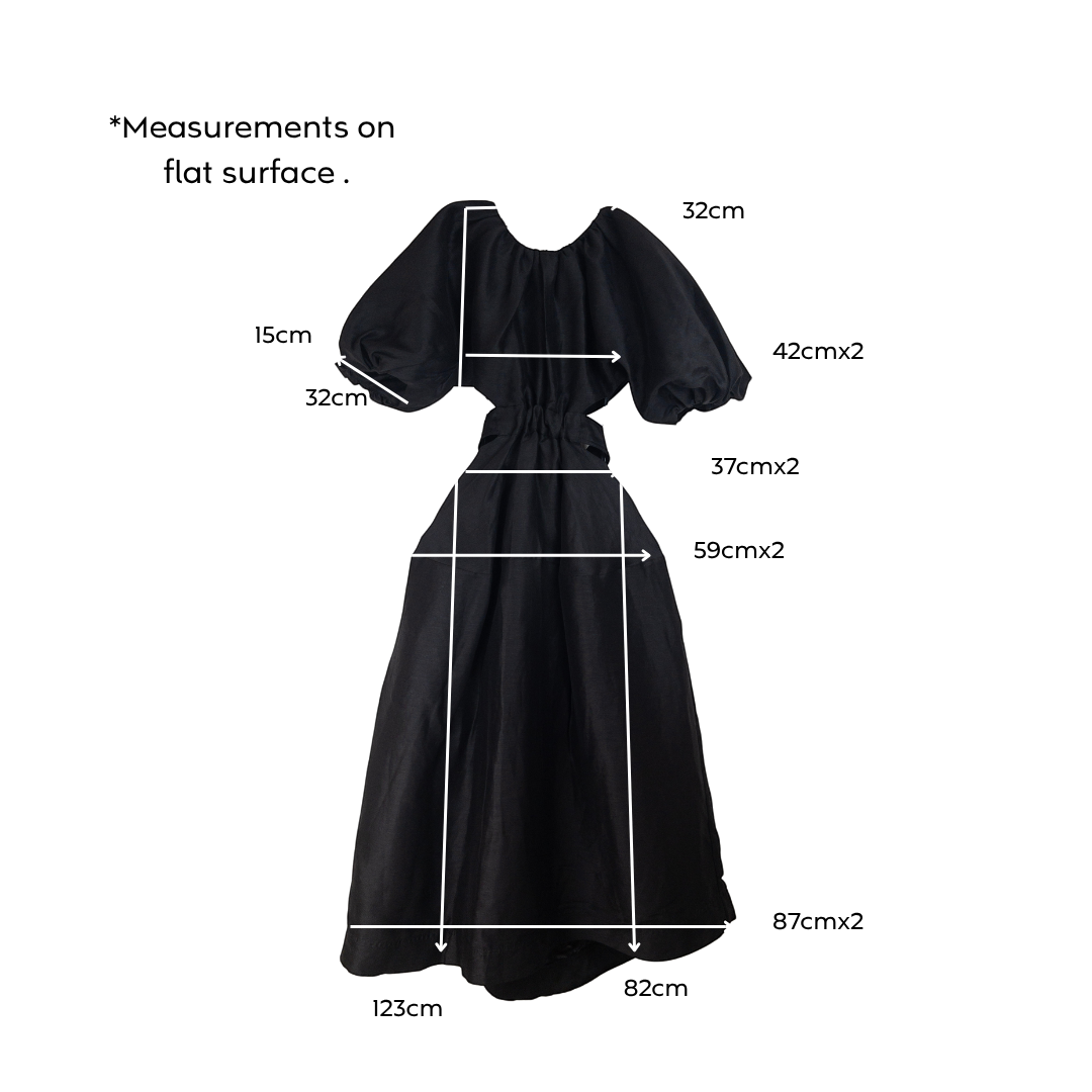 Aje Mimosa Cut-Out Midi Dress Black Size AU6