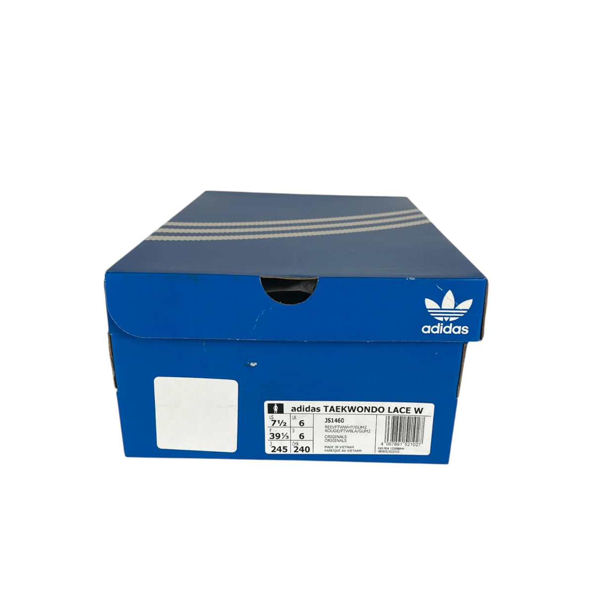 Adidas Taekwondo Lace W Shoes Red & White Stripe Size AU7.5