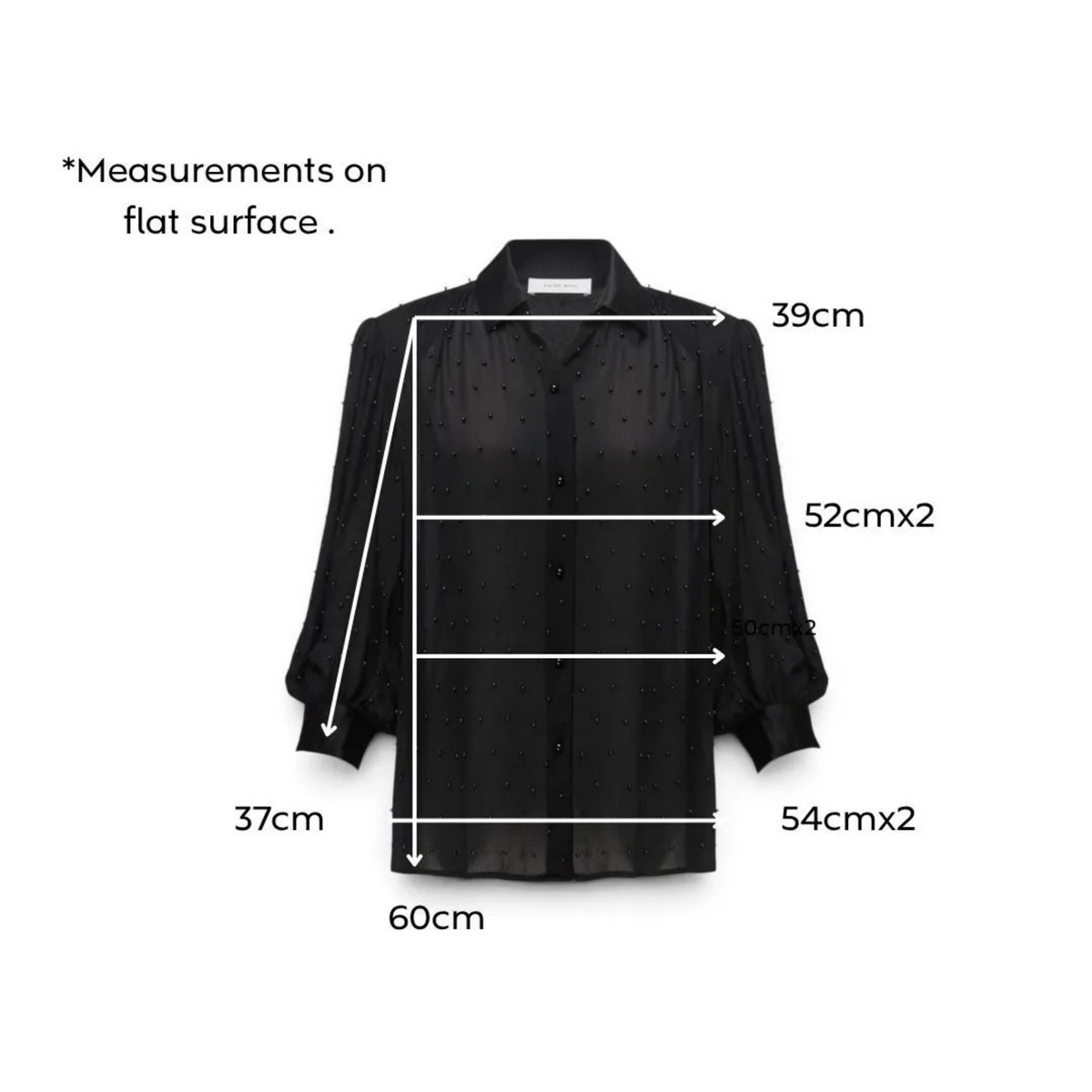 Anine Bing Rey Top Black Size S