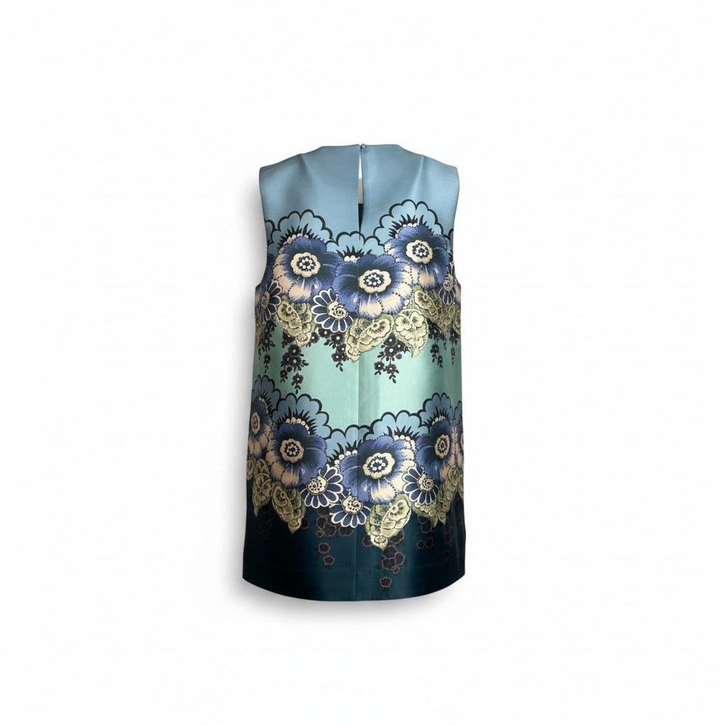 Alémais Madalena Mini Dress Blue Floral Size AU14