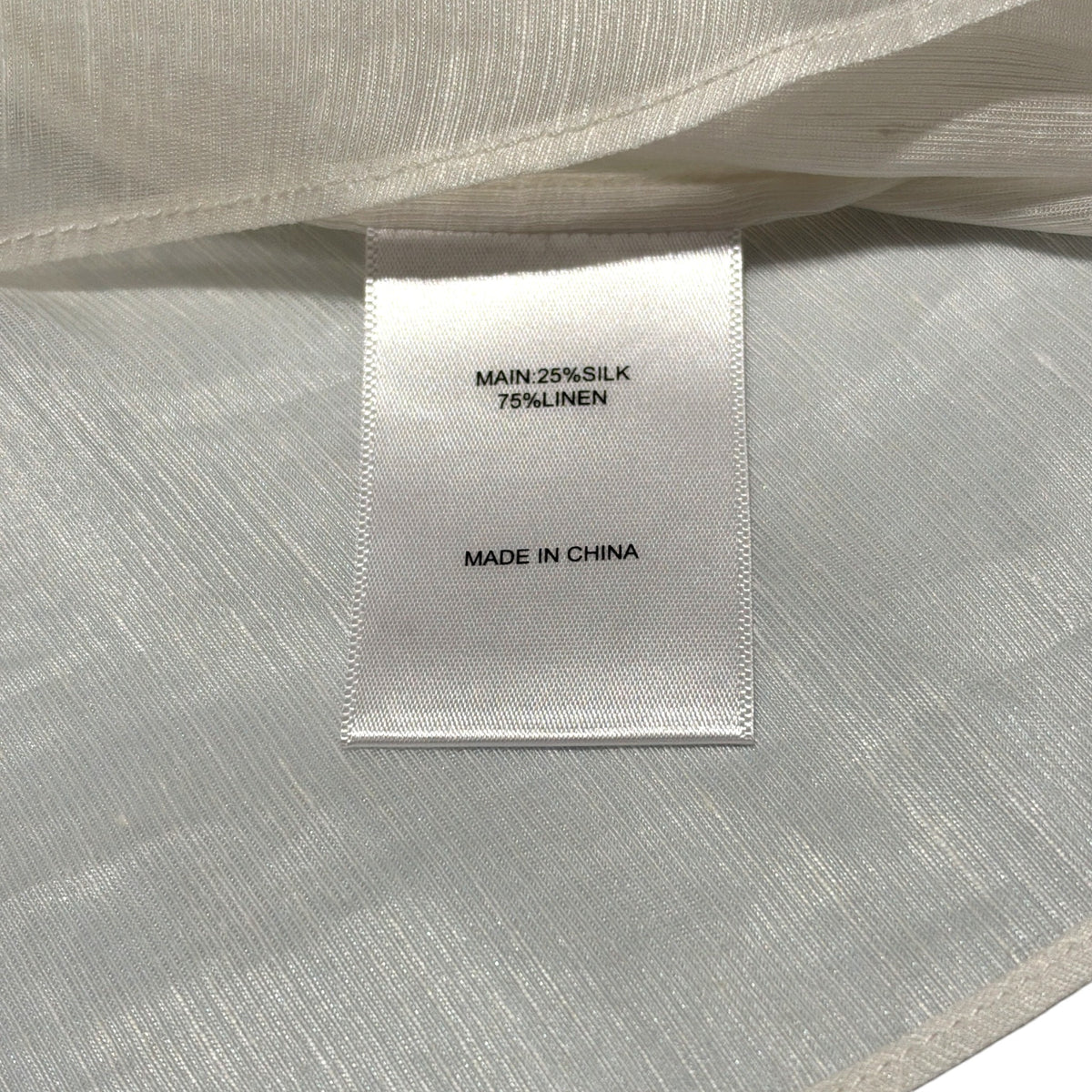 Aje Linen Three Quarter Sleeve Blouse Ivory Size AU8  Pre-Loved