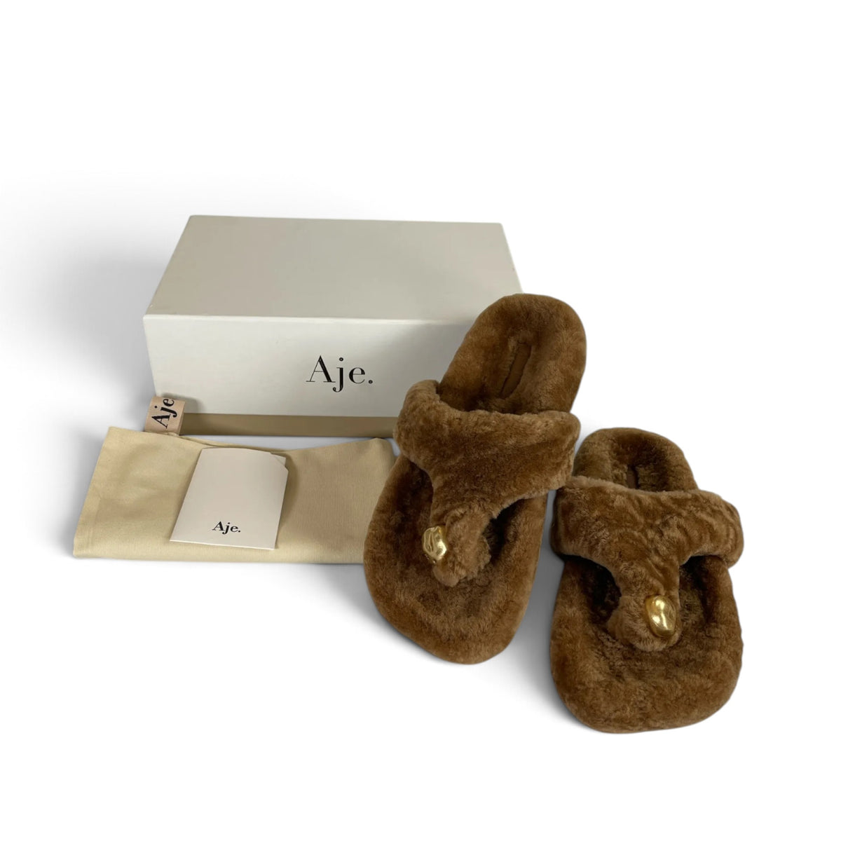 Aje Allegra Slide Tan Size EU39