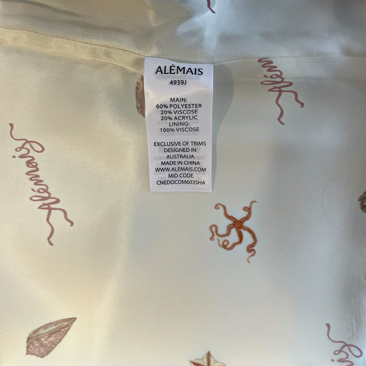 Alémais Sammy Embroidered Jacket Beige Size AU10