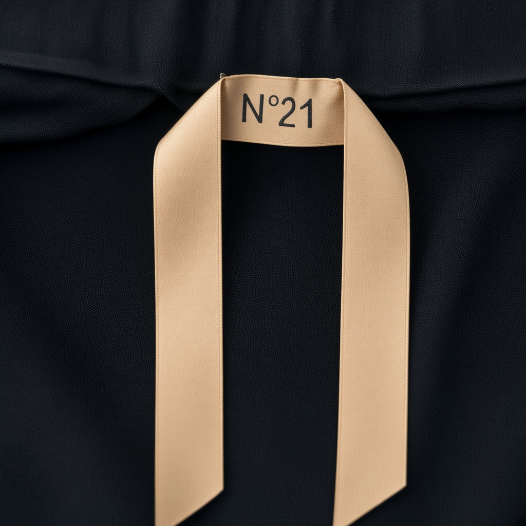 N°21 Side Stripe Midi Skirt Black Size IT40 / AU8
