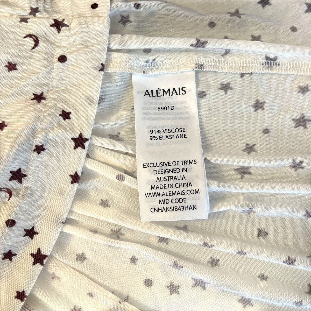 Alémais Etta Ruched Mini Dress Cream Size AU14