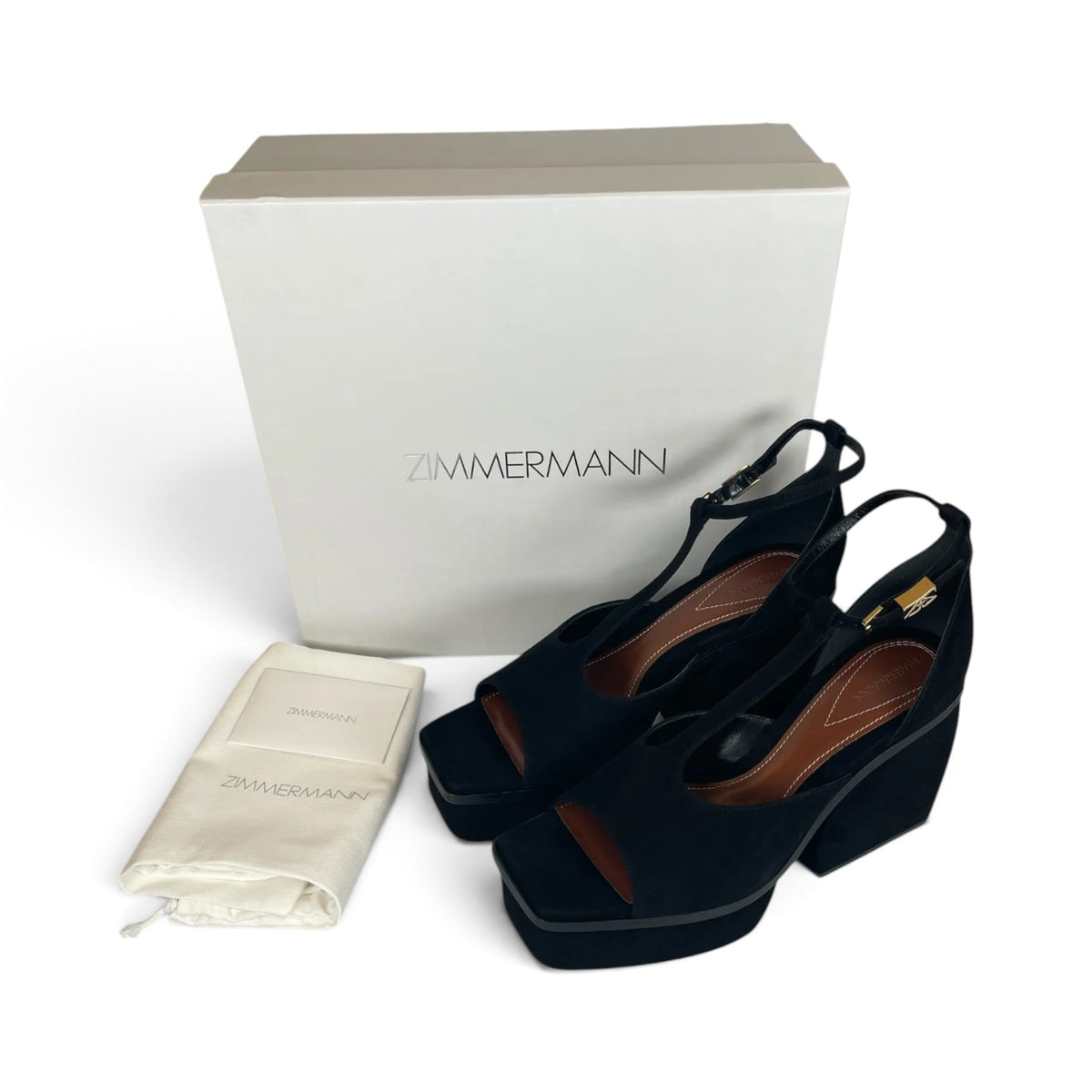 Zimmermann Farrow Sandals 75 Black Size EU41